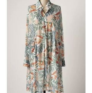 La Maison Par Molly Bracken Oversized Floral Tunic Beach Cover M